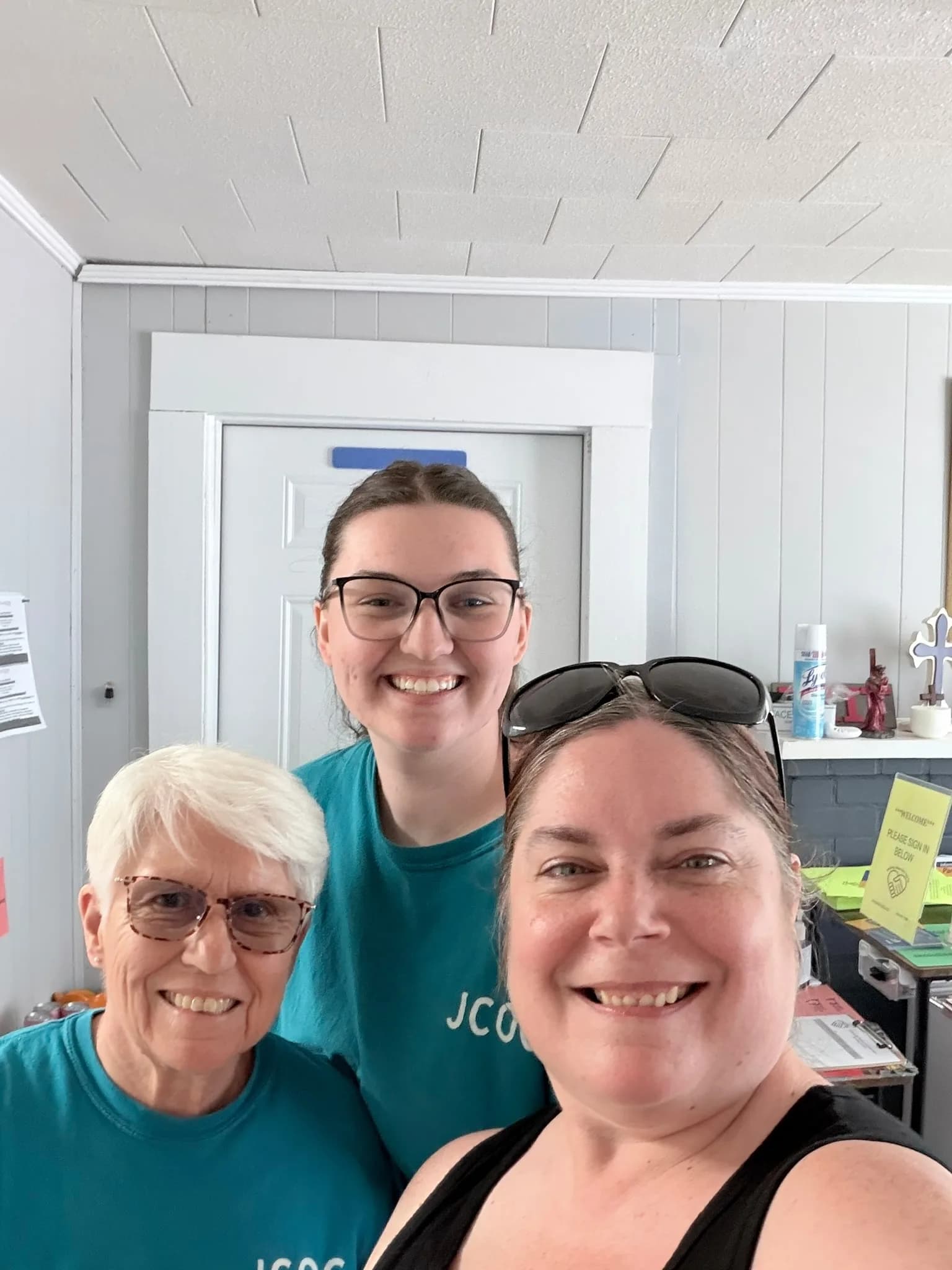 JCOC volunteers smiling together